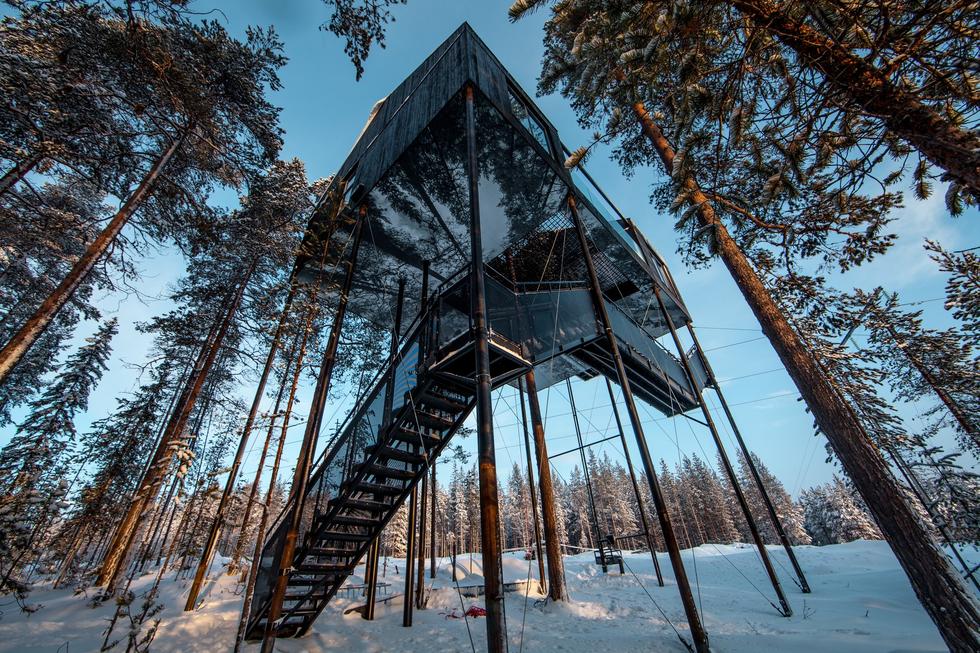 Siódmy pokój - domek na drzewie projektu Snohetta